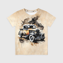 Футболка детская Retro monster truck, цвет: 3D-принт