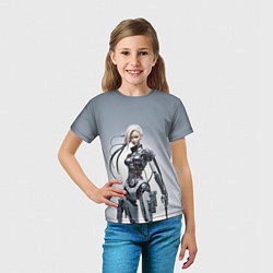 Футболка детская Barbie - cyber warrior, цвет: 3D-принт — фото 2