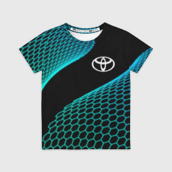 Футболка детская Toyota electro hexagon, цвет: 3D-принт