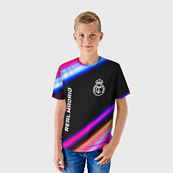 Футболка детская Real Madrid speed game lights, цвет: 3D-принт — фото 2