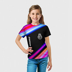 Футболка детская Real Madrid speed game lights, цвет: 3D-принт — фото 2
