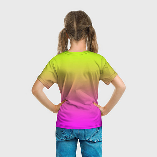 Детская футболка Градиент яркий / 3D-принт – фото 6