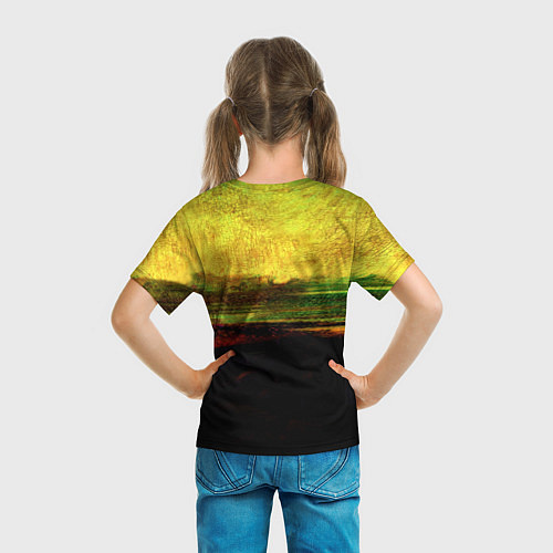 Детская футболка Космическая джаконда / 3D-принт – фото 6