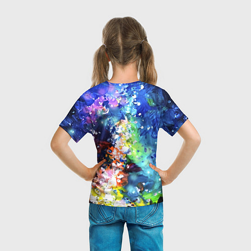 Детская футболка Яркий млечный путь / 3D-принт – фото 6