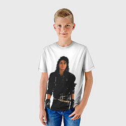 Футболка детская Michael Jackson whos bad, цвет: 3D-принт — фото 2