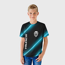 Футболка детская Valencia неоновые лампы, цвет: 3D-принт — фото 2