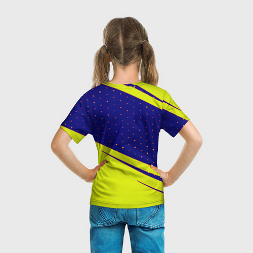 Детская футболка Borussia logo geometry / 3D-принт – фото 6