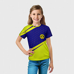 Футболка детская Borussia logo geometry, цвет: 3D-принт — фото 2