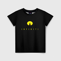 Футболка детская Infiniti logo yellow, цвет: 3D-принт