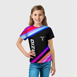 Футболка детская Lazio speed game lights, цвет: 3D-принт — фото 2
