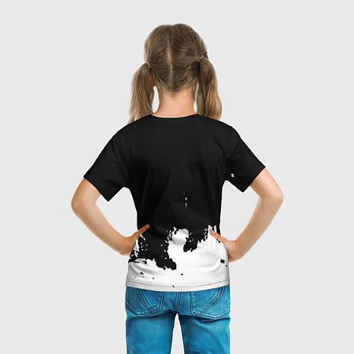 Детская футболка Контра белые лого / 3D-принт – фото 6