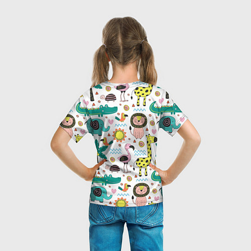 Детская футболка Животные джунглей / 3D-принт – фото 6