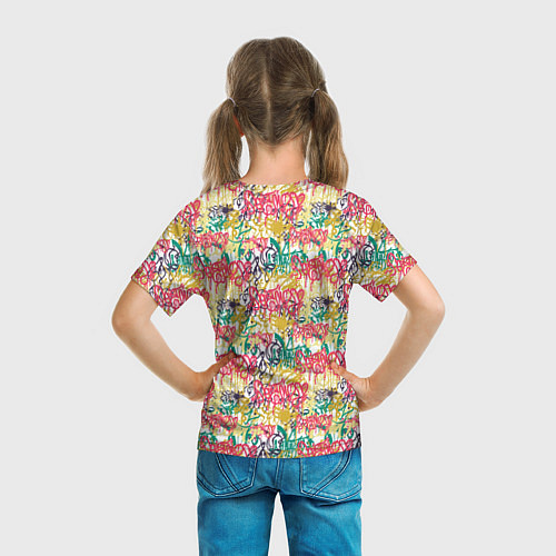 Детская футболка Граффити с подтёками / 3D-принт – фото 6