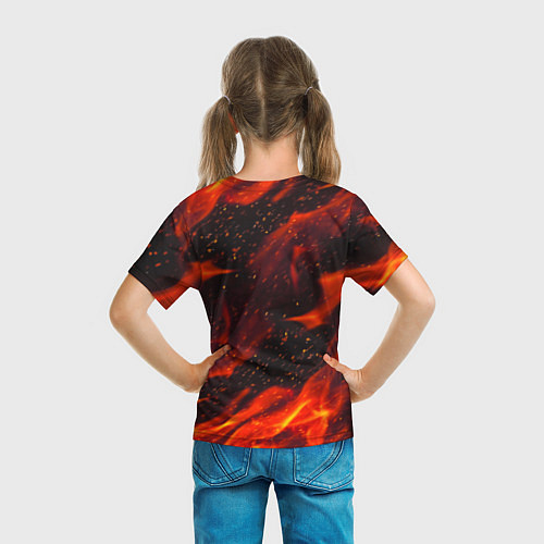 Детская футболка God of war fire steel / 3D-принт – фото 6