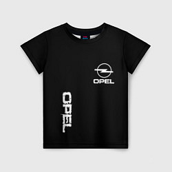 Футболка детская Opel white logo, цвет: 3D-принт