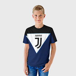 Футболка детская Juventus sport geometry color, цвет: 3D-принт — фото 2