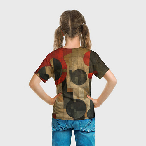 Детская футболка Мужское лицо в перспективе / 3D-принт – фото 6