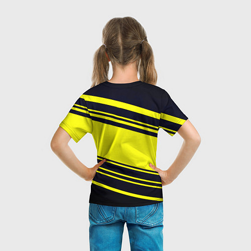 Детская футболка Borussia sport geometry / 3D-принт – фото 6