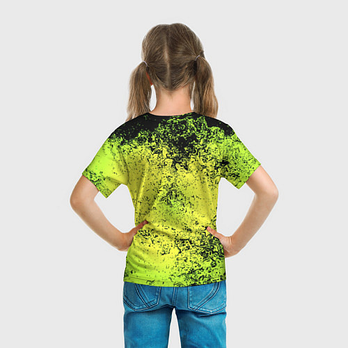 Детская футболка Dead by daylight краски кислотные / 3D-принт – фото 6