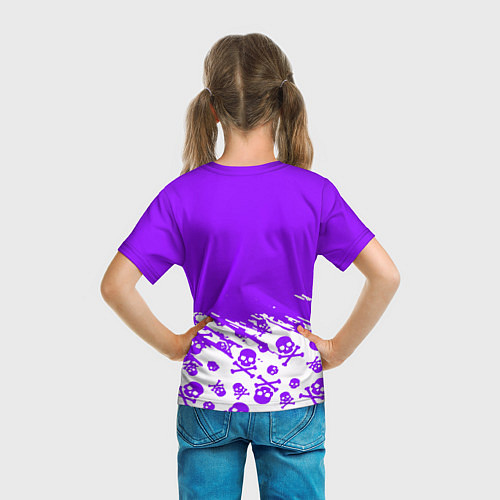 Детская футболка Fortnite skull pattern / 3D-принт – фото 6