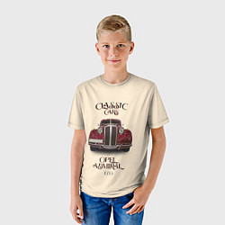 Футболка детская Классические автомобили Opel, цвет: 3D-принт — фото 2