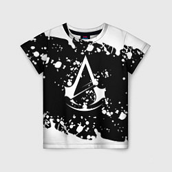 Футболка детская Assassins Creed logo краски, цвет: 3D-принт