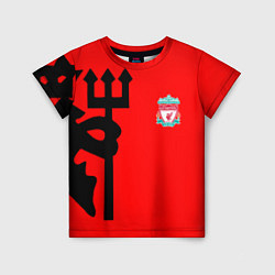 Футболка детская Liverpool fc sport steel, цвет: 3D-принт