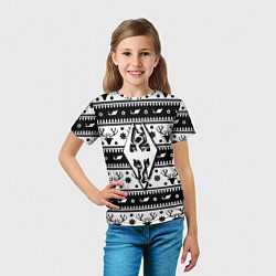 Футболка детская The Elder Scrolls winter deer pattern, цвет: 3D-принт — фото 2