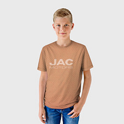 Футболка детская Jac motors паттерн охра, цвет: 3D-принт — фото 2