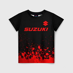 Футболка детская Suzuki - red gradient посередине, цвет: 3D-принт