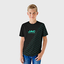 Футболка детская Jac motors чёрный мозаика, цвет: 3D-принт — фото 2
