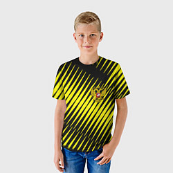 Футболка детская Герб РФ абстракция, цвет: 3D-принт — фото 2