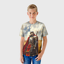 Футболка детская Рыцарь сокол, цвет: 3D-принт — фото 2