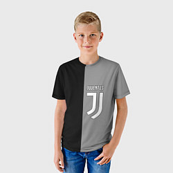 Футболка детская Ювентус геометрия, цвет: 3D-принт — фото 2