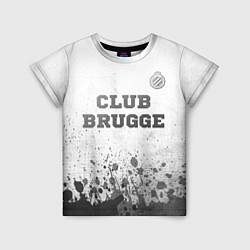 Футболка детская Club Brugge - white gradient посередине, цвет: 3D-принт