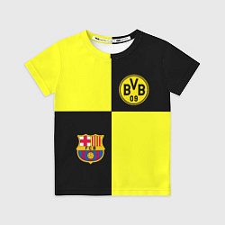 Футболка детская Barcelona x Borussia, цвет: 3D-принт