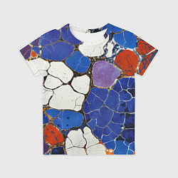 Футболка детская Потрескавшаяся плитка, цвет: 3D-принт