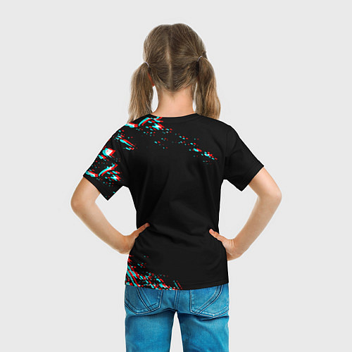 Детская футболка Dead by daylight глитч / 3D-принт – фото 6
