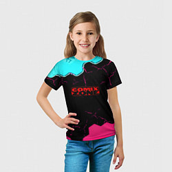 Футболка детская Comix zone hexagon, цвет: 3D-принт — фото 2