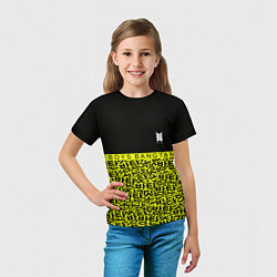Футболка детская BTS pattern kpop, цвет: 3D-принт — фото 2