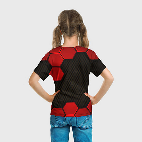 Детская футболка Deadlock Haze красные плиты / 3D-принт – фото 6