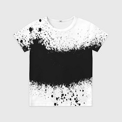 Футболка детская Просто краски чёрные, цвет: 3D-принт