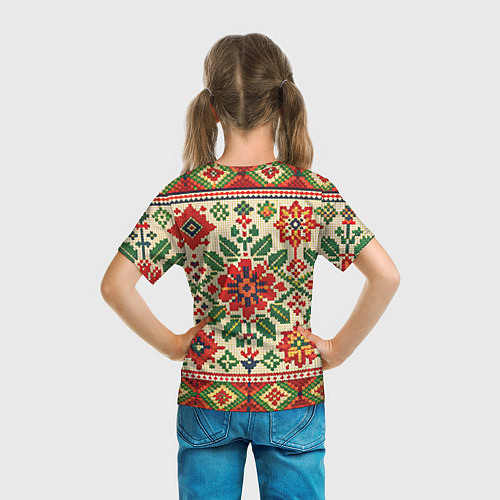 Детская футболка Славянский узор и орнамент / 3D-принт – фото 6