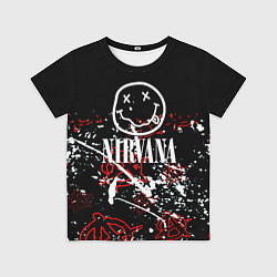 Футболка детская Nirvana анархия, цвет: 3D-принт