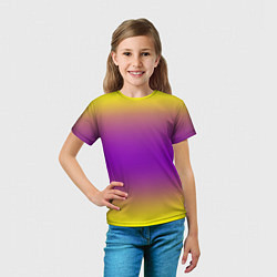 Футболка детская Градиент текстура абстракция, цвет: 3D-принт — фото 2