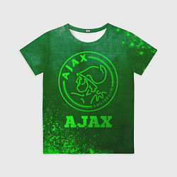 Футболка детская Ajax - green gradient, цвет: 3D-принт