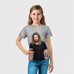 Футболка детская Jason Momoa, цвет: 3D-принт — фото 2