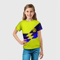 Футболка детская Боруссиа текстура спорт, цвет: 3D-принт — фото 2