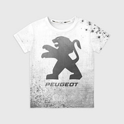 Футболка детская Peugeot - white gradient, цвет: 3D-принт