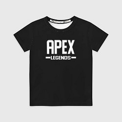 Футболка детская Apex legends logo white, цвет: 3D-принт